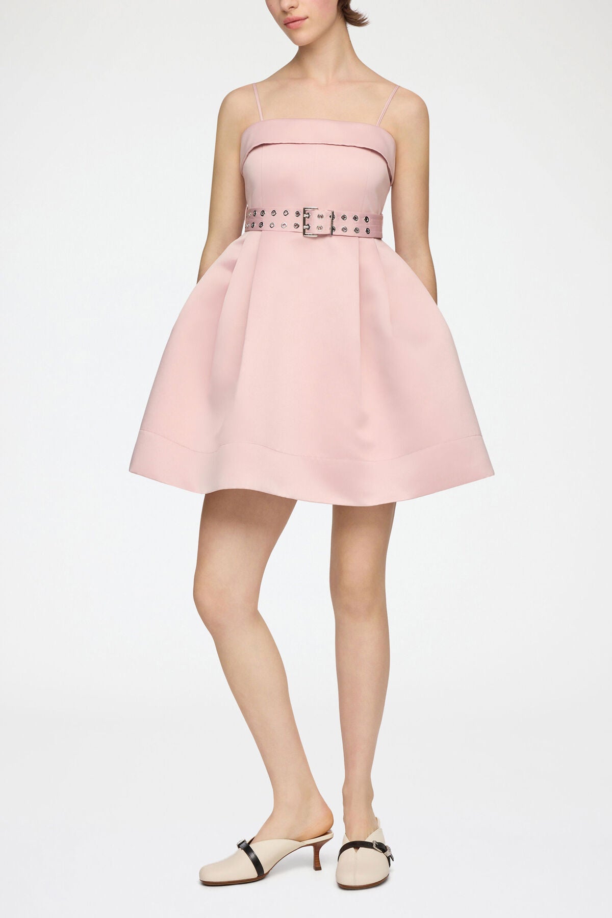 Dress in Pink Satin