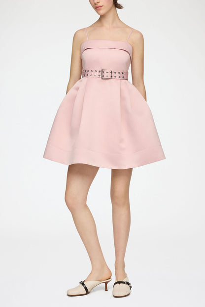Dress in Pink Satin