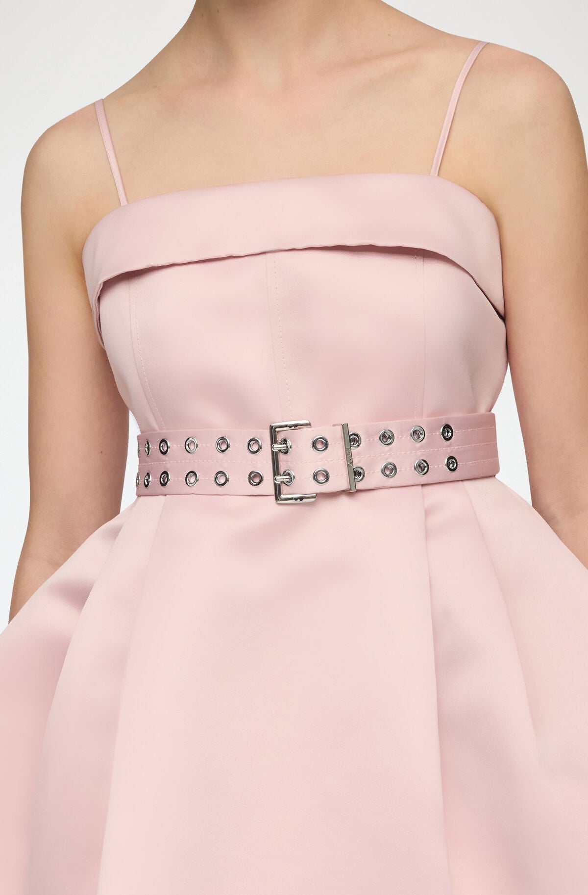 Dress in Pink Satin