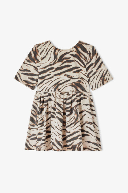 Dress in Zebra Denim