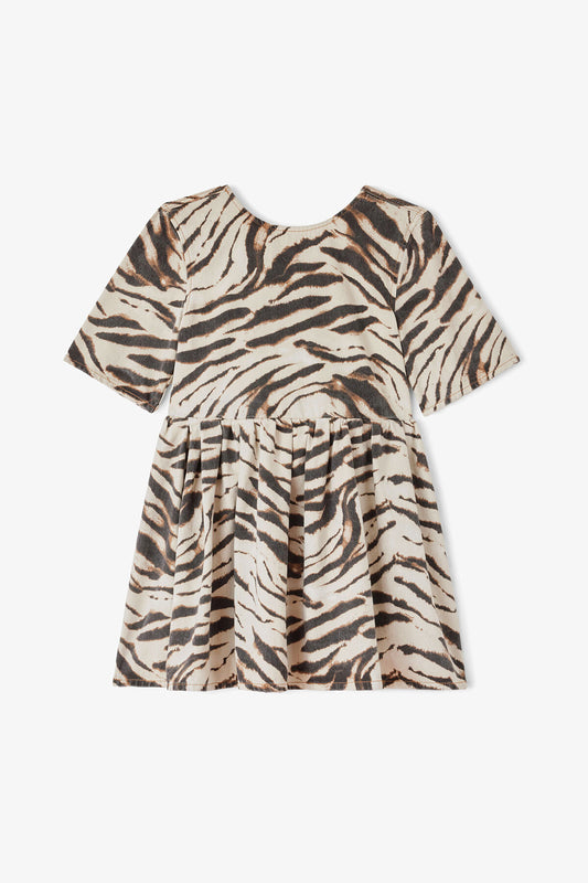 Dress in Zebra Denim