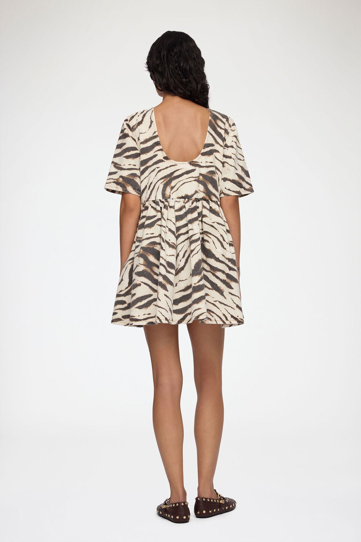 Dress in Zebra Denim