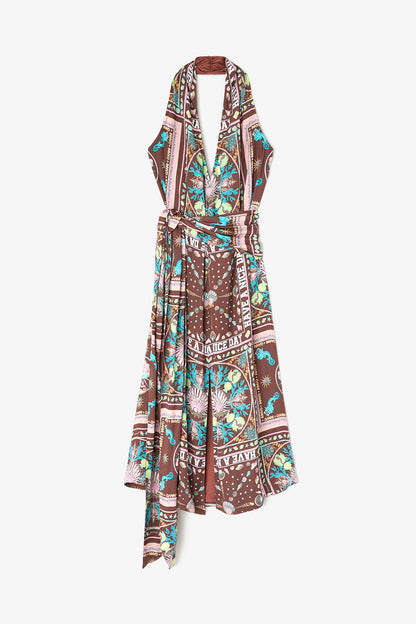 Dress in Printed Twill