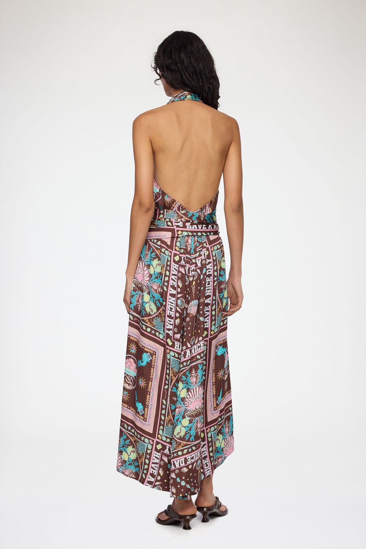 Dress in Printed Twill