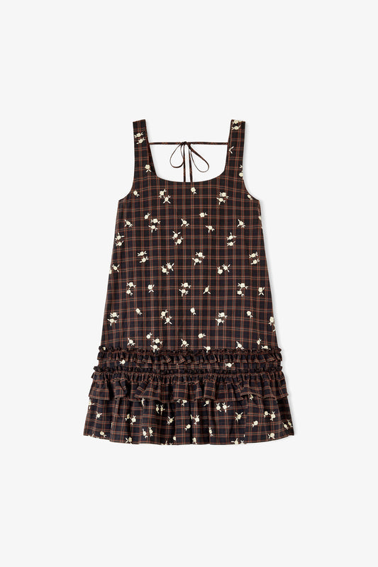 Dress in Printed Check