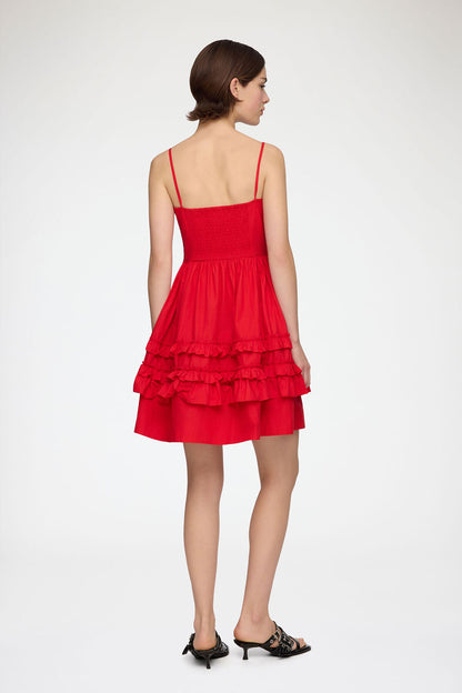 Dress in Red Cotton