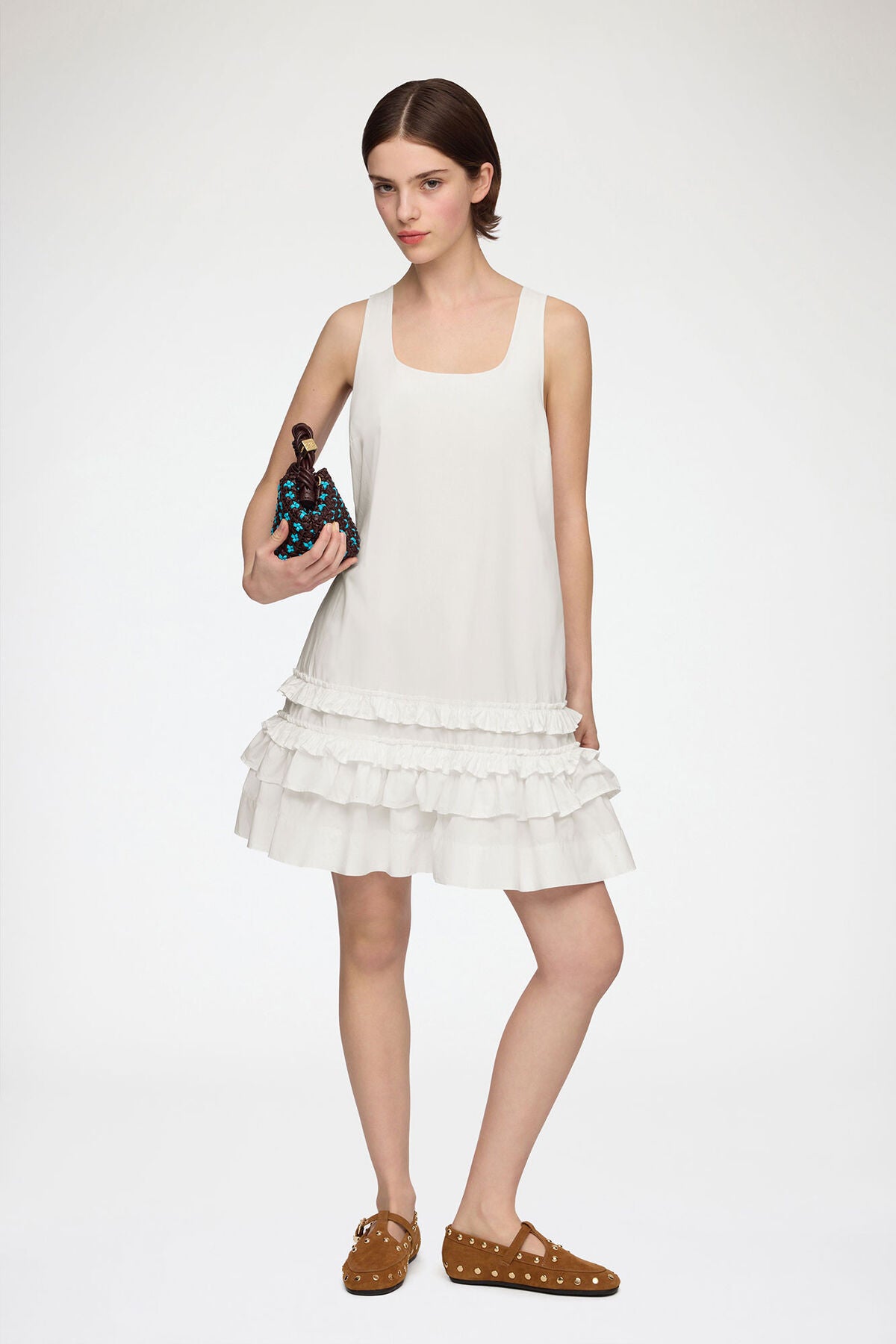 Dress in White Cotton