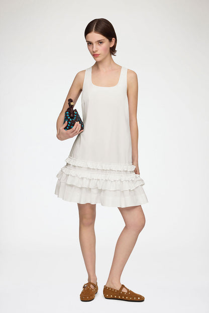 Dress in White Cotton