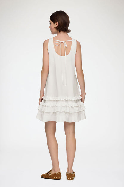 Dress in White Cotton