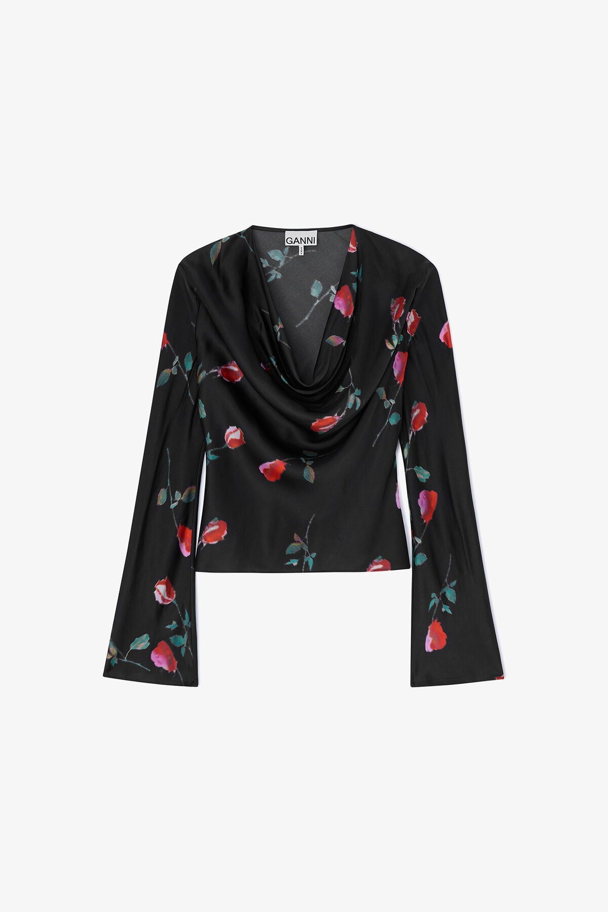 Printed Satin Blouse