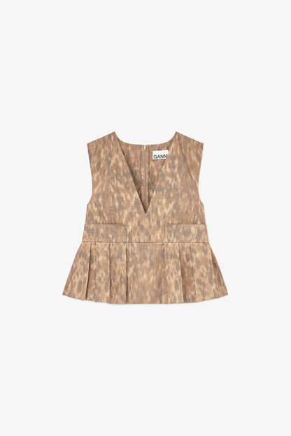 Top in Printed Cotton