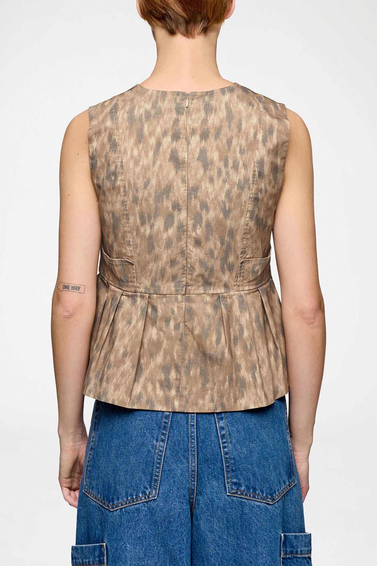 Top in Printed Cotton