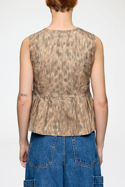 Top in Printed Cotton