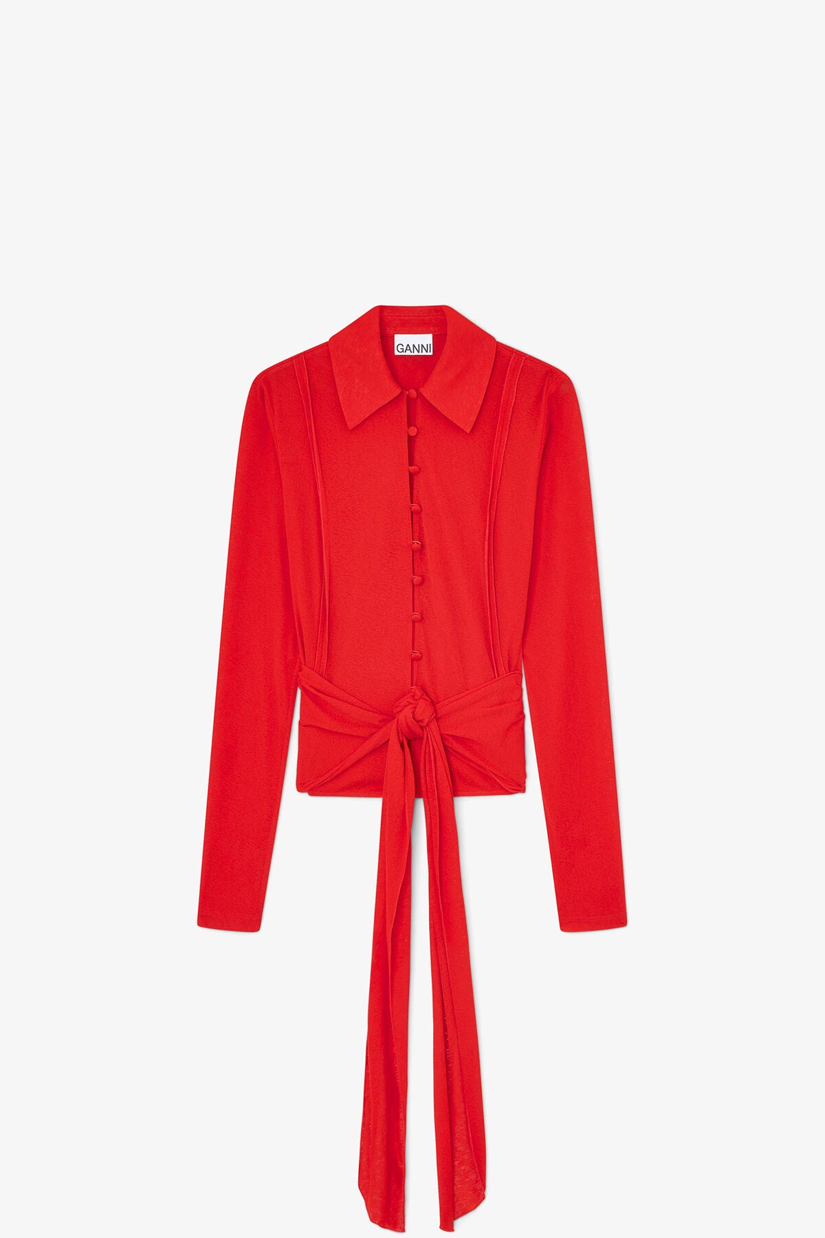 Shirt in Red Marl Mesh