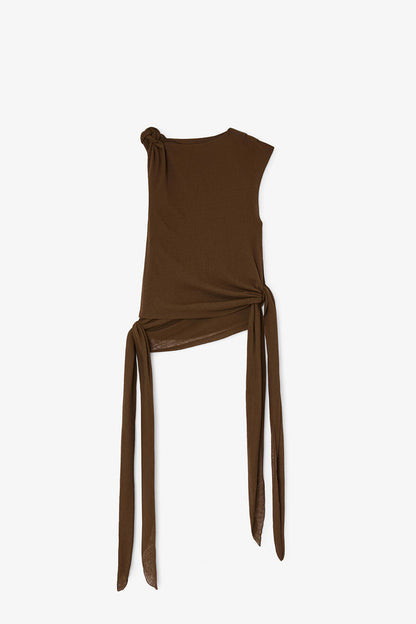 Top in Marl Mesh