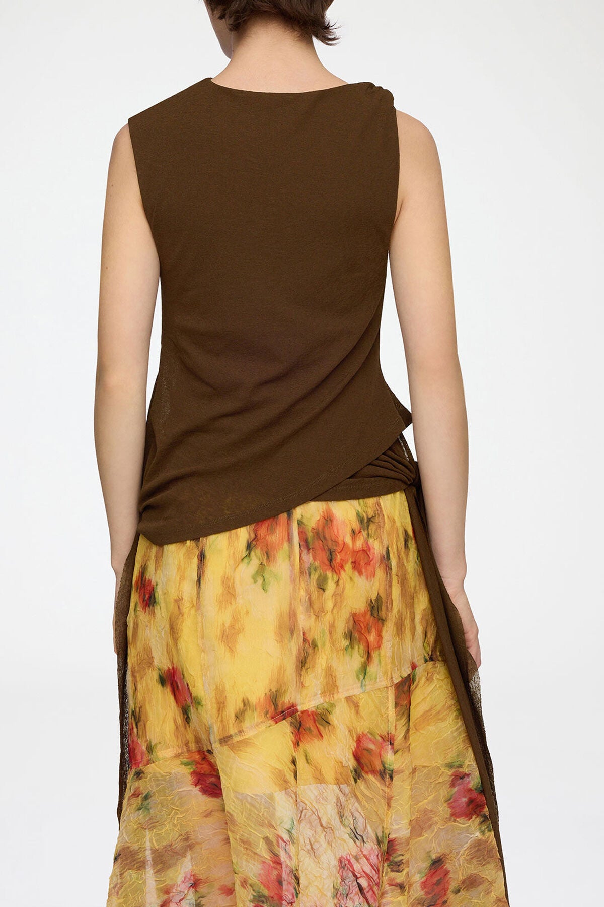 Top in Marl Mesh
