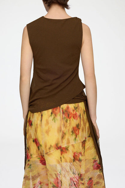 Top in Marl Mesh