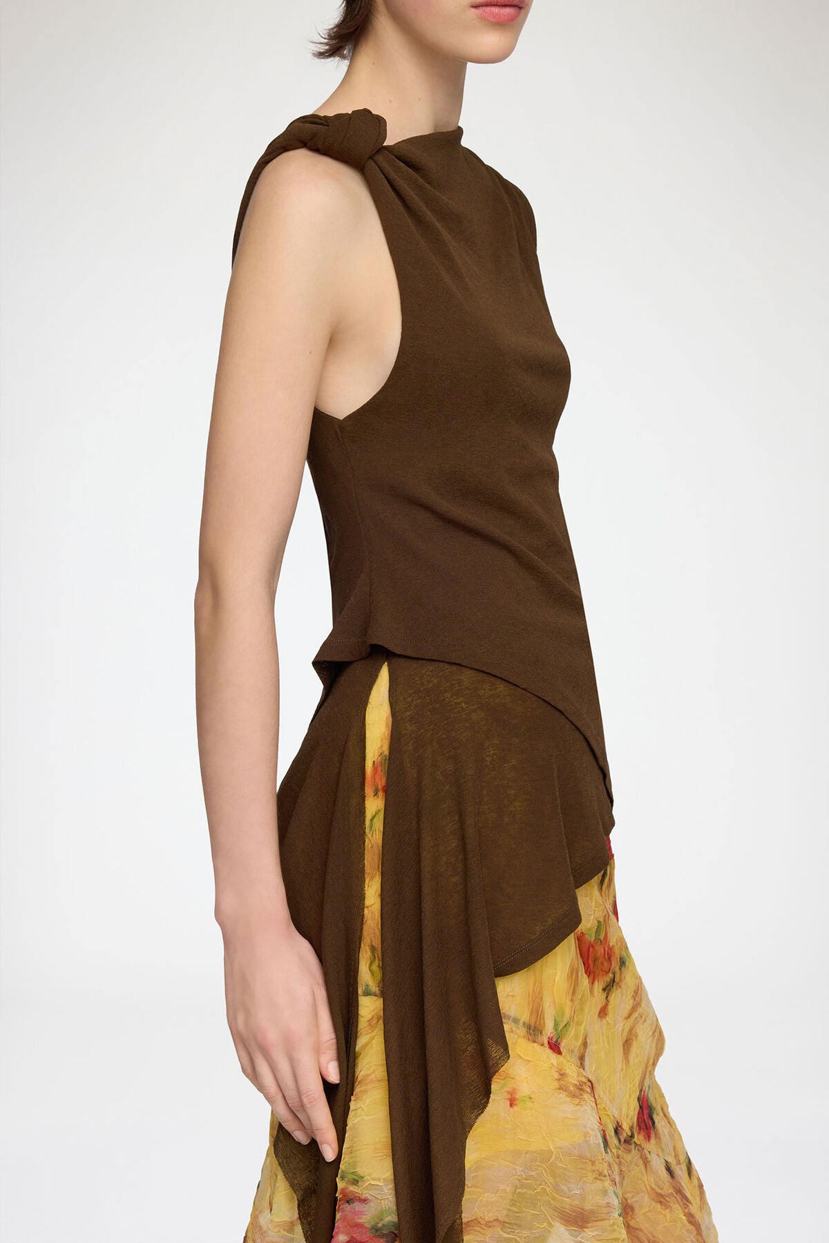 Top in Marl Mesh