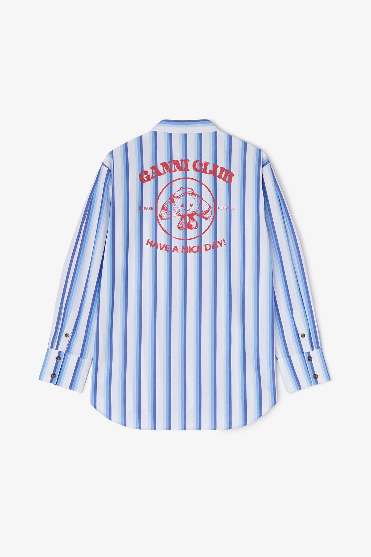 Striped Paris GANNI Club Shirt