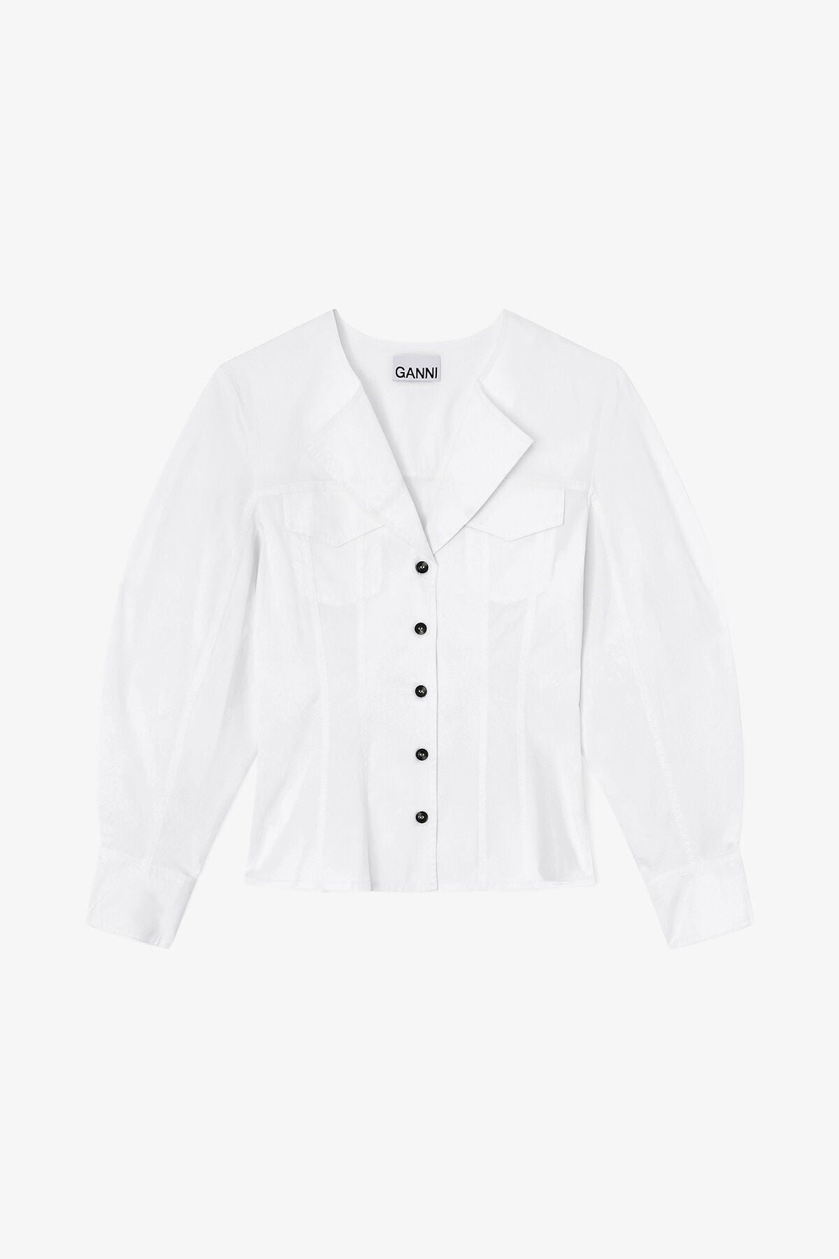 Shirt in White Cotton