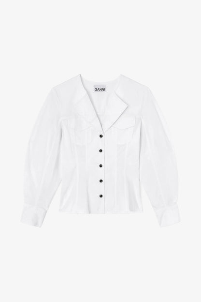 Shirt in White Cotton