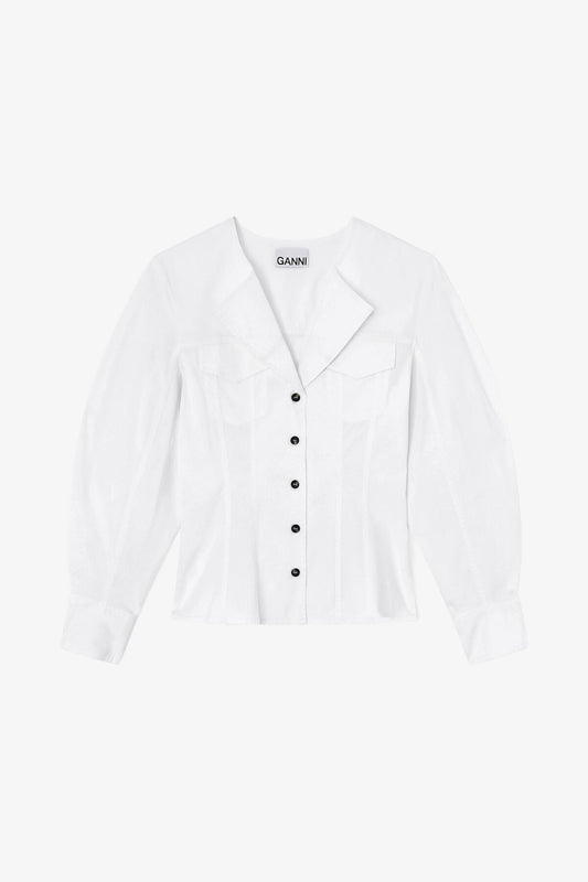 Shirt in White Cotton