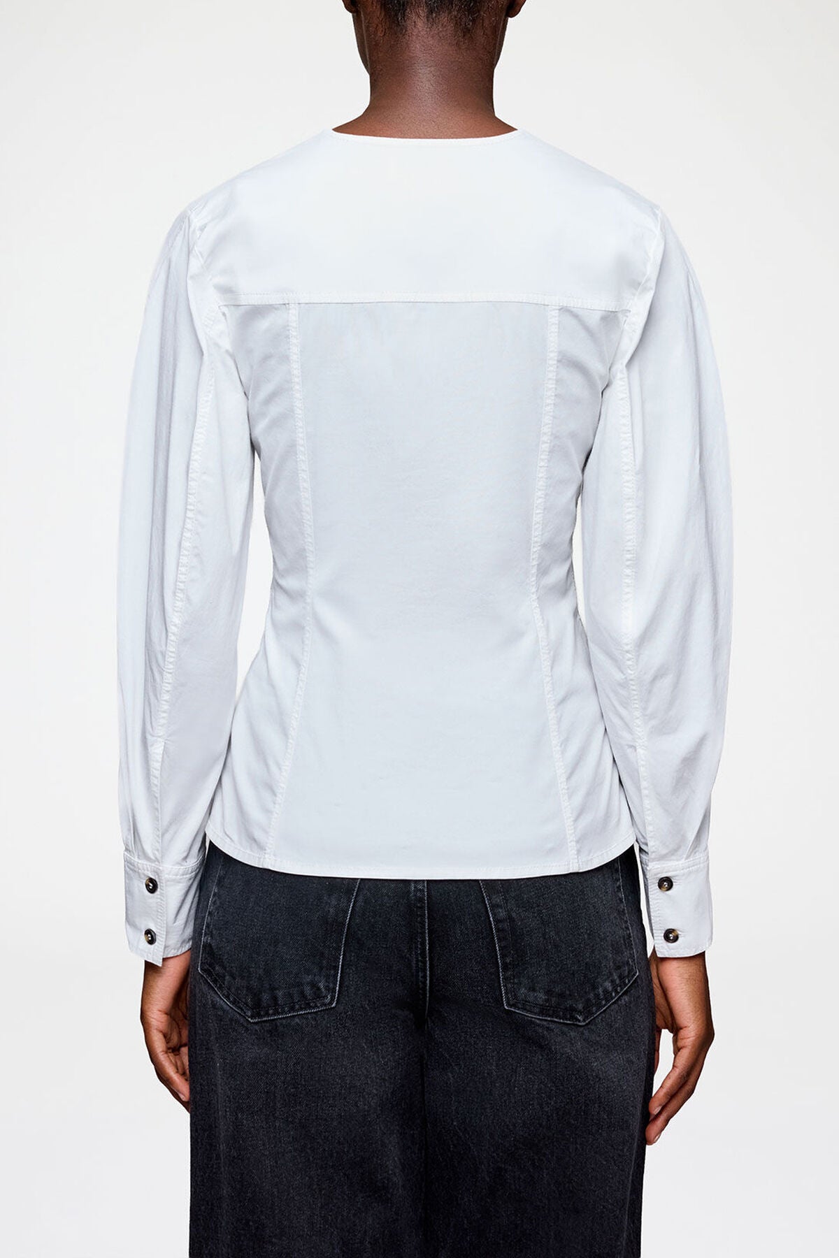Shirt in White Cotton