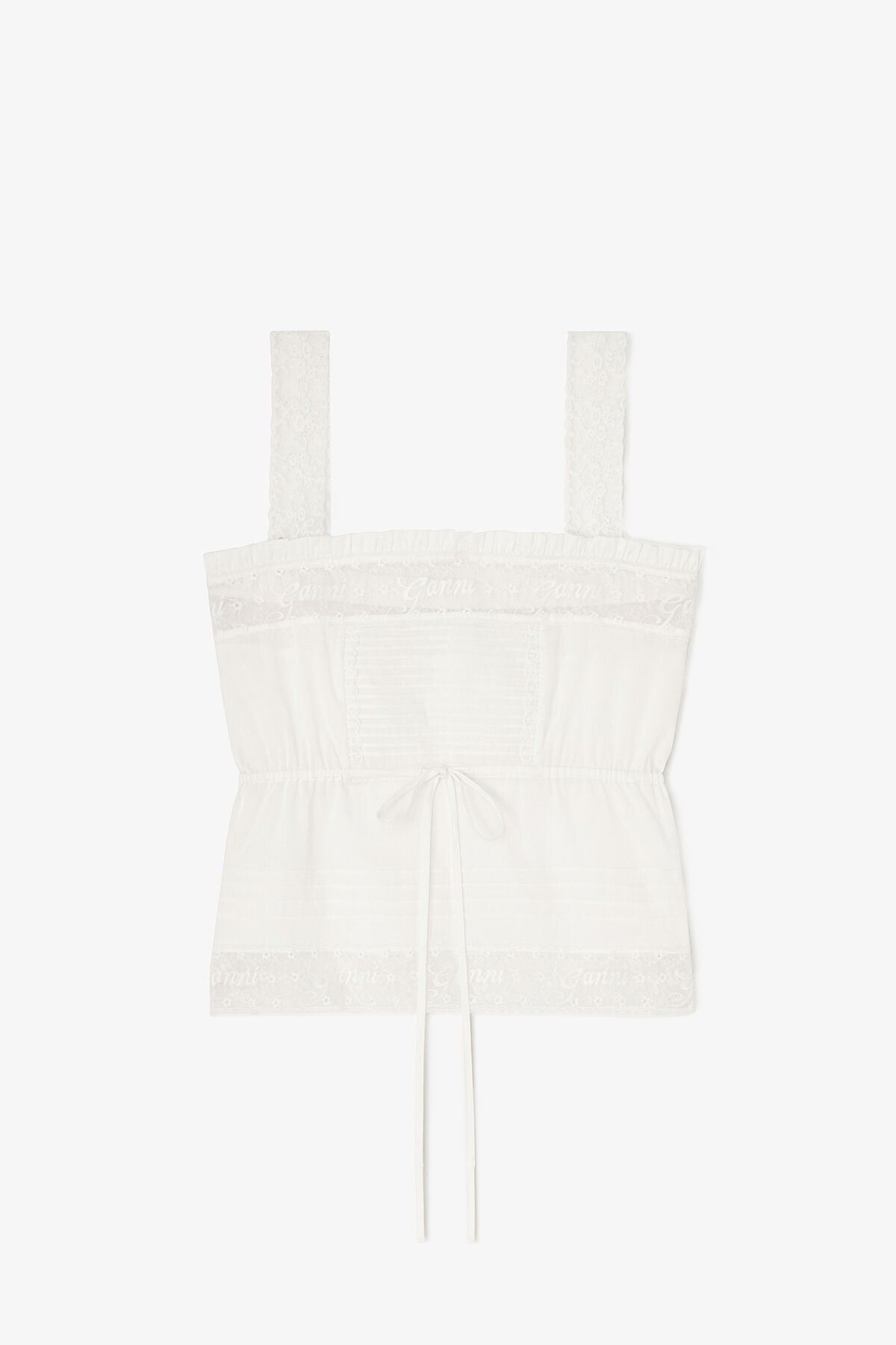 Top in White Cotton