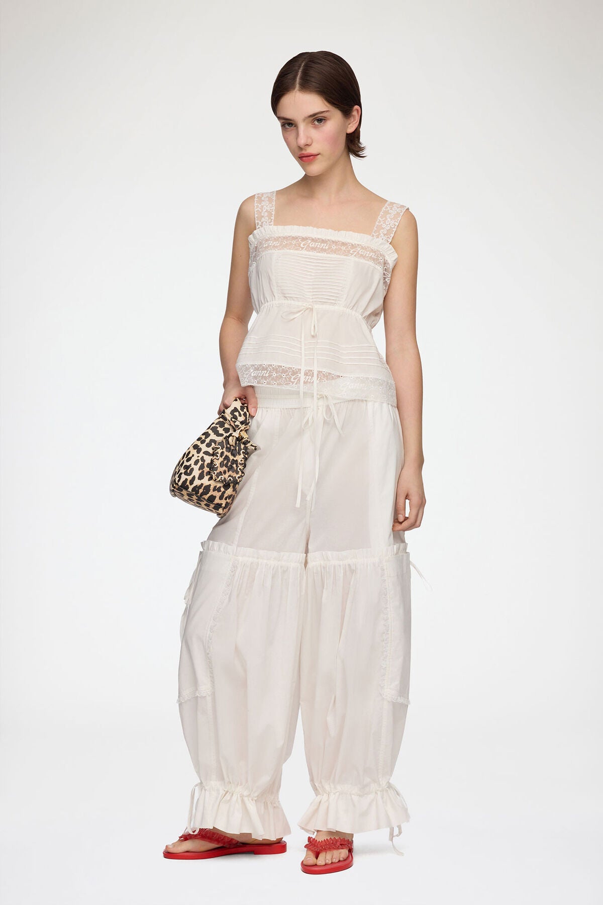 Top in White Cotton