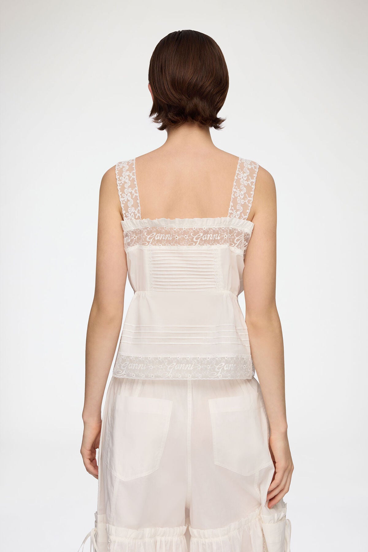 Top in White Cotton