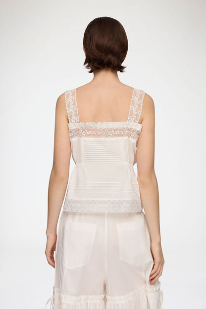 Top in White Cotton