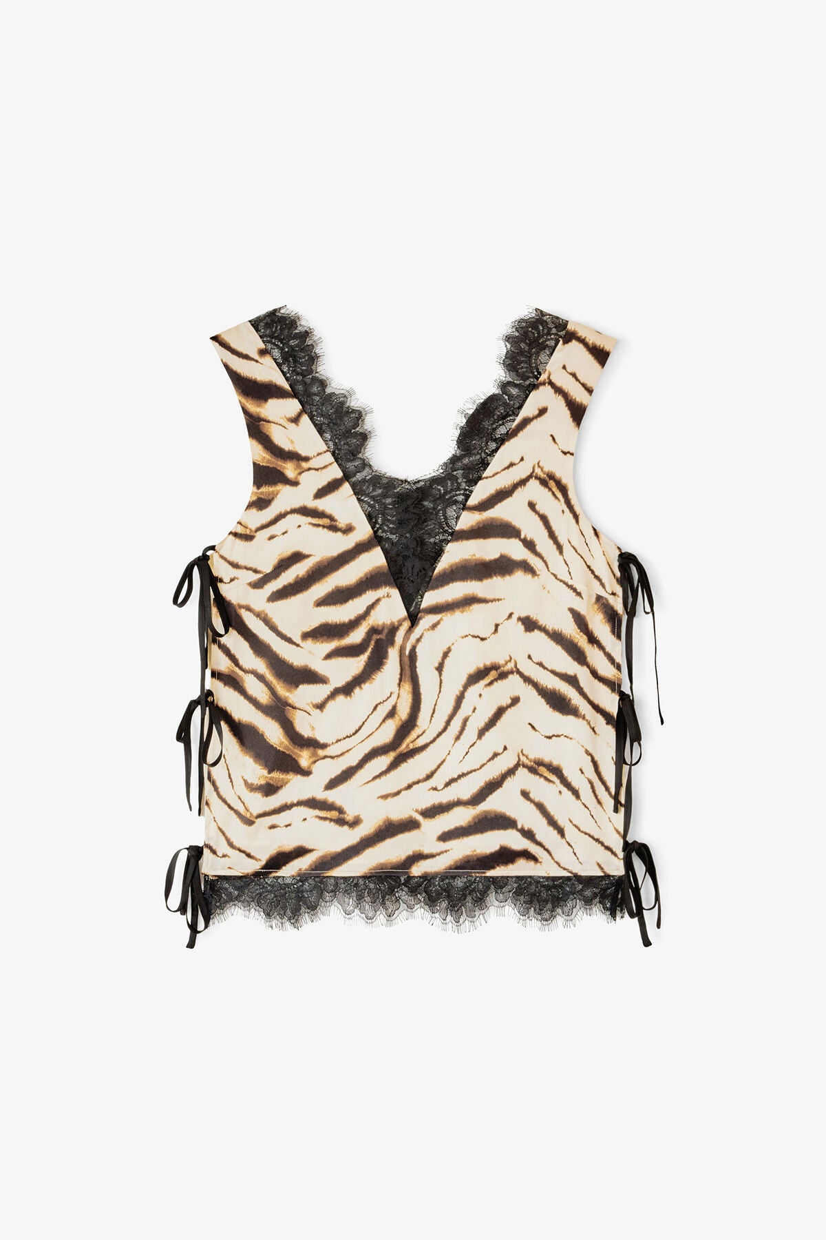 Top in Printed Satin