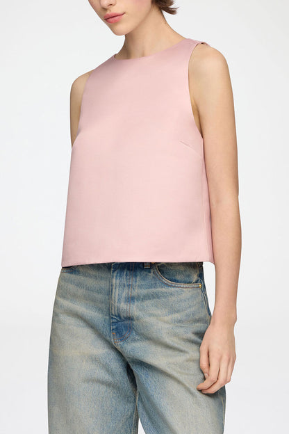 Top in Pink Satin