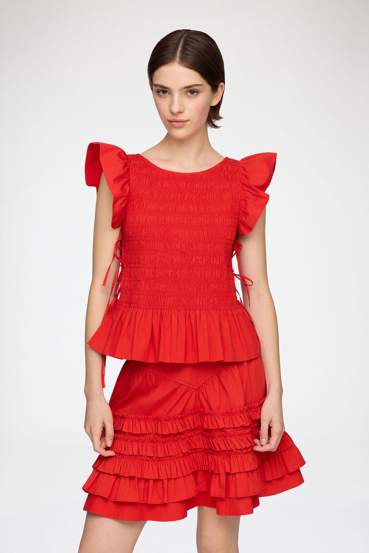 Top in Smocked Cotton