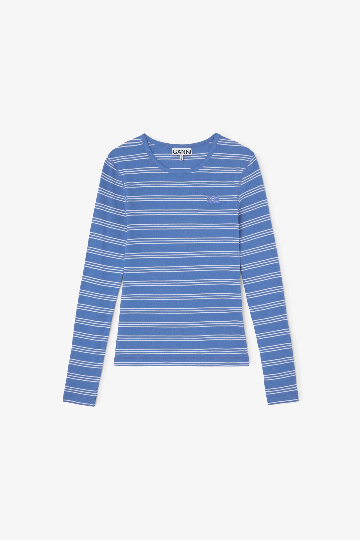 Long-sleeve Top with Stripes