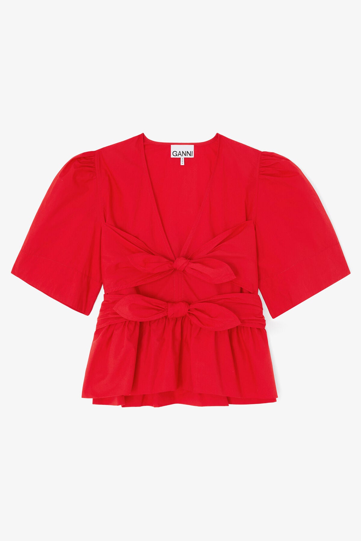 Blouse in Red Cotton