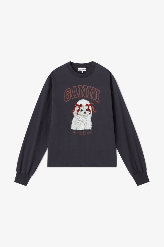 Grey Poodle Long-sleeve