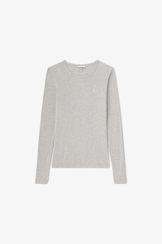 Rib Long-sleeve Top