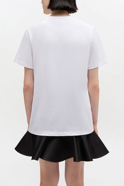 White Western Boot Print T-shirt