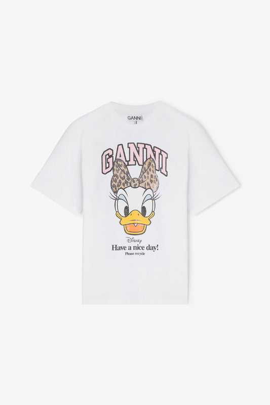 Daisy Duck White Printed T-shirt