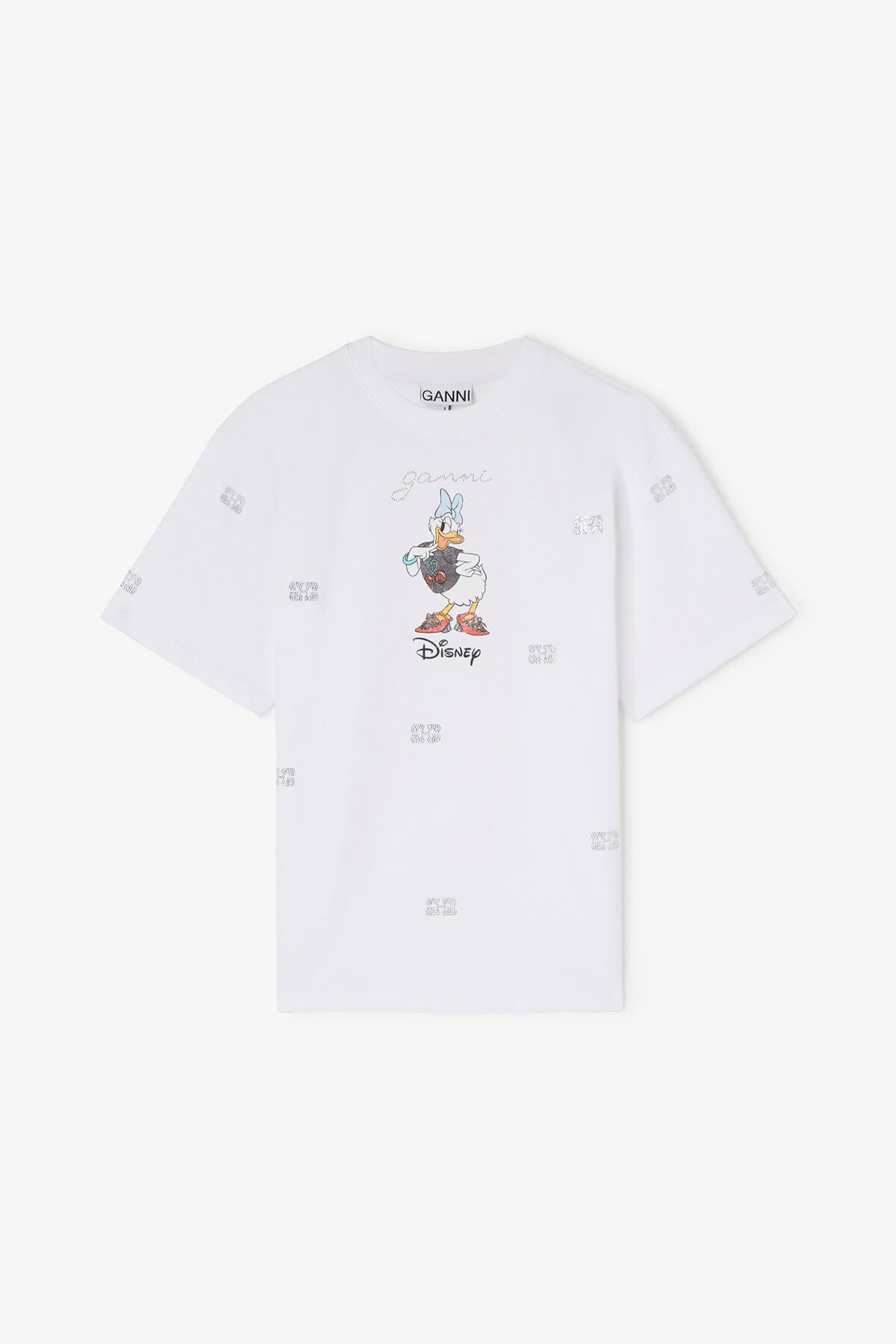 Daisy Duck White Printed T-shirt