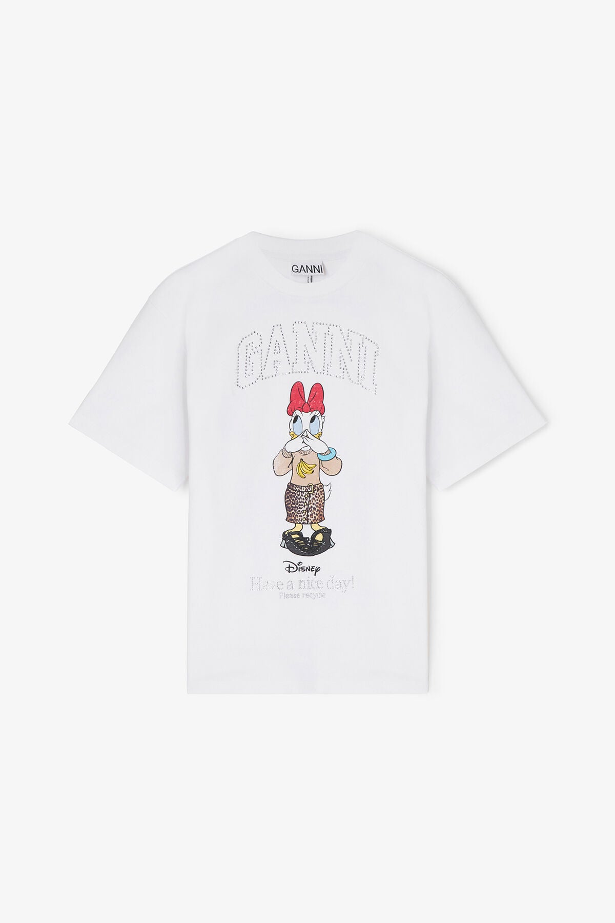 Daisy Duck White Printed T-shirt