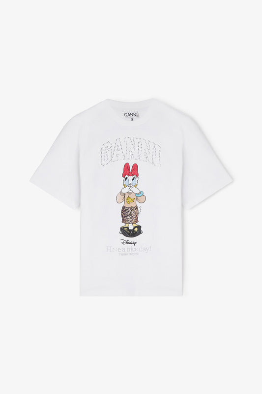Daisy Duck White Printed T-shirt