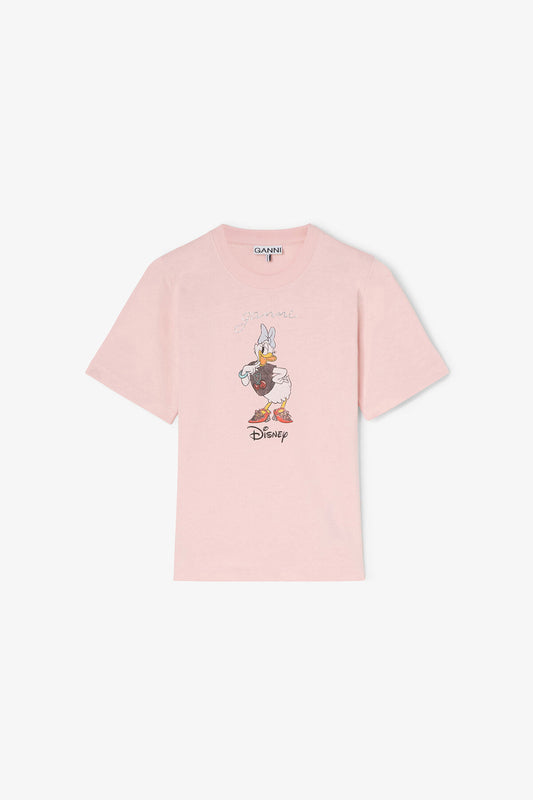 Daisy Duck Pink Printed Baby Fit T-shirt