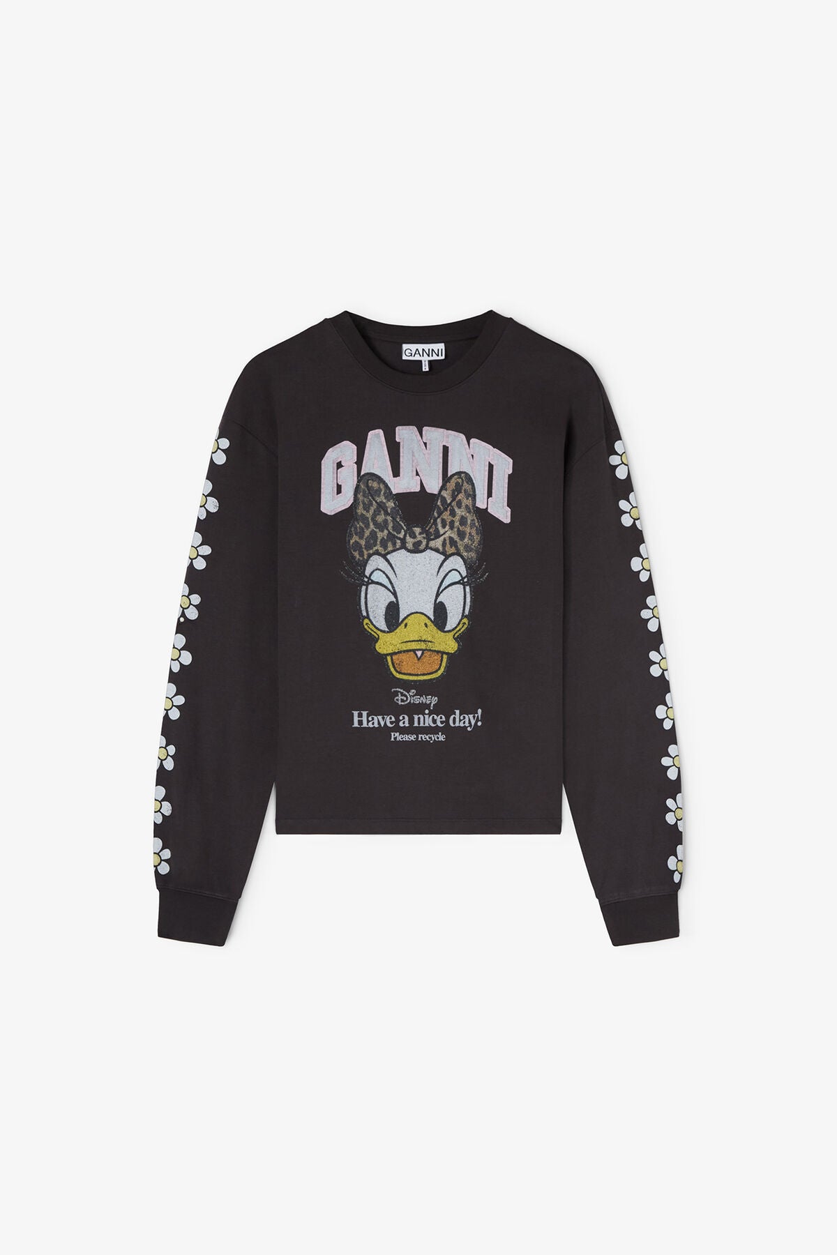 Daisy Duck Black Long-sleeve T-shirt