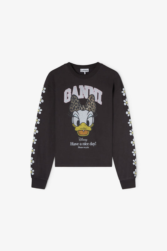 Daisy Duck Black Long-sleeve T-shirt
