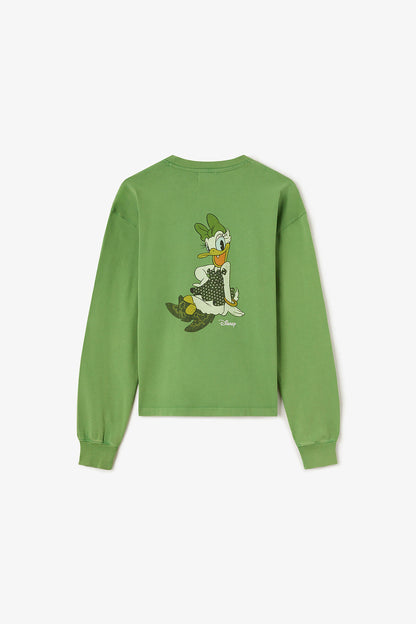 Daisy Duck Green Long-sleeve T-shirt