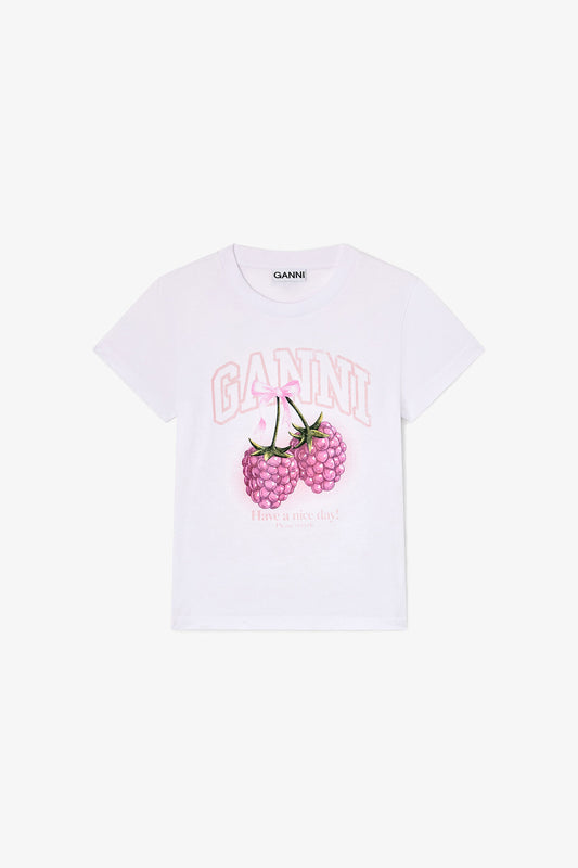 Baby Fit T-shirt with Raspberry