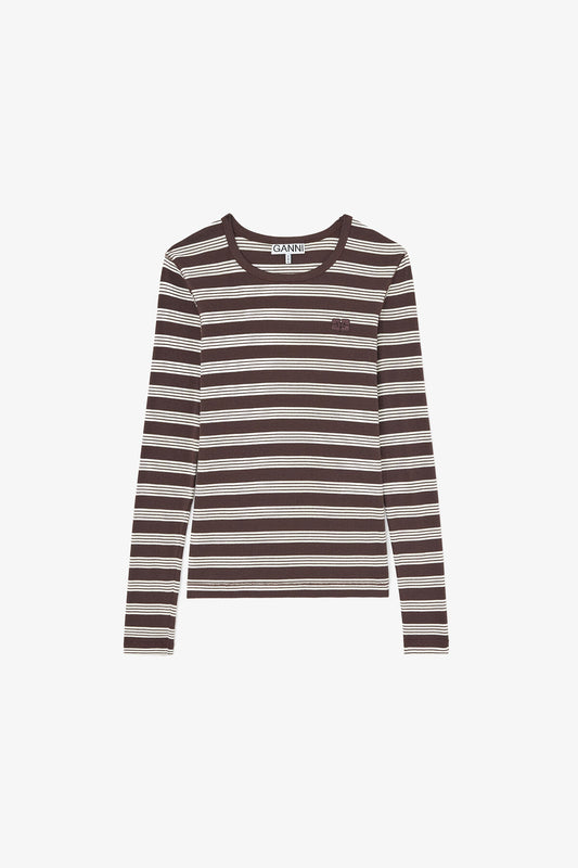 Long-sleeve Top in Stripe
