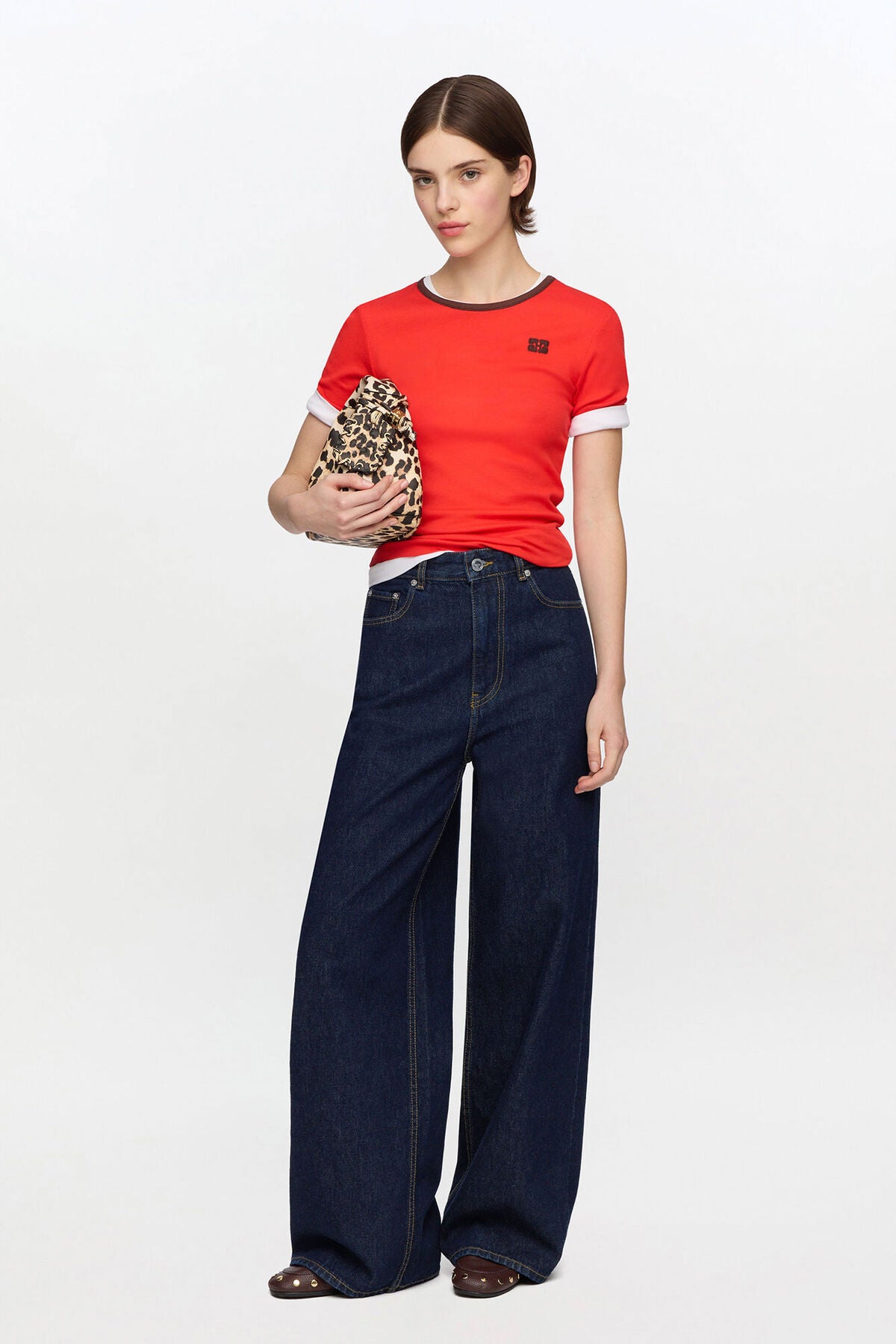 T-shirt in Cotton Rib